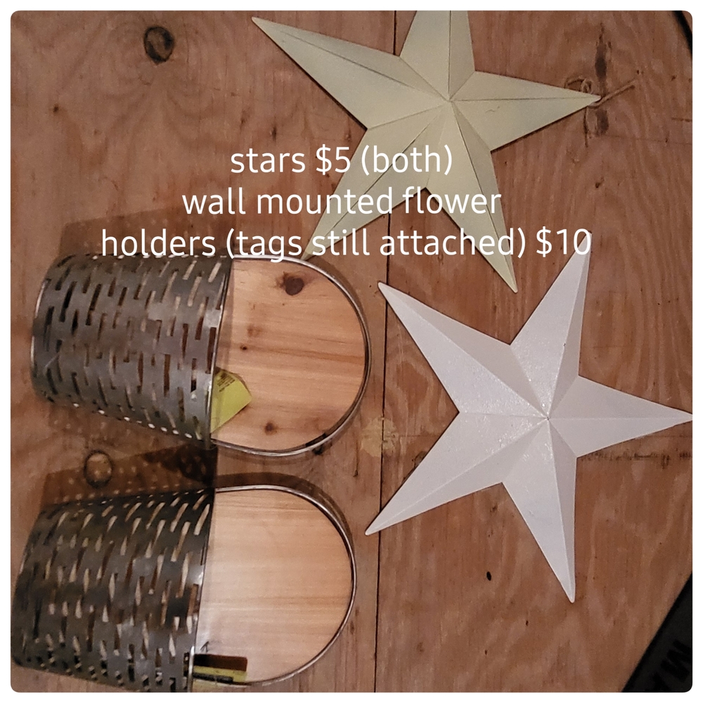 Silver Wall Mounted Flower Holders